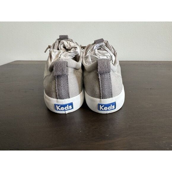 Keds Women's Kickback 8 Canvas Slip on Sneakers Gray Shoes New Fall Comfort - Picture 7 of 7